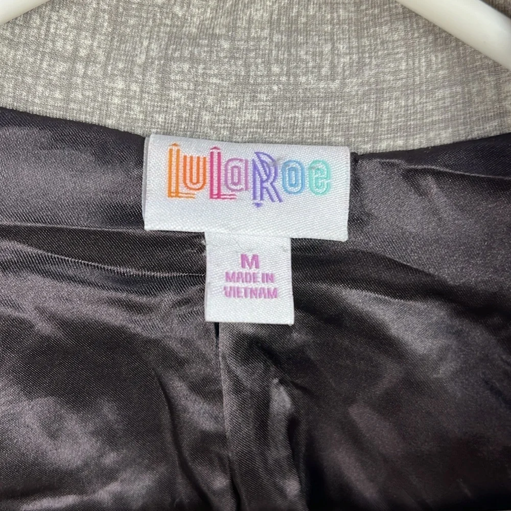 LuLaRoe Jenny Women's Gray Blazer Long Sleeve Chic Career Business‎ Core Sz M